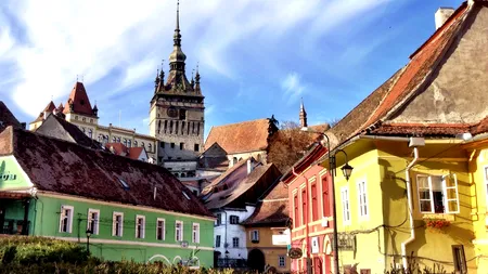 Sighișoara, comoara României. Frumusețea orașului medieval, într-un clip spectaculos