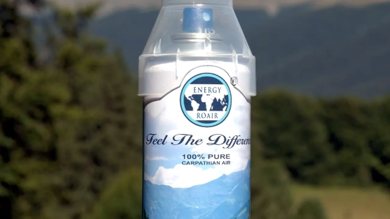 Inventivitate „made in România”: Un român vinde în China aer de Carpați îmbuteliat