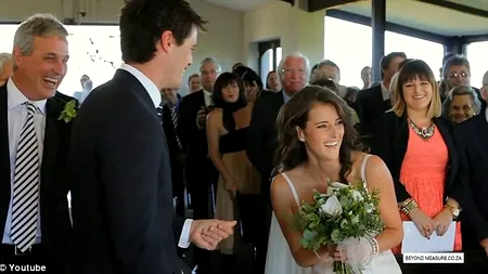 Accidentul incredibil al unei fotografe la o nuntă