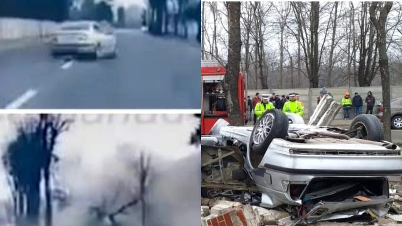 Bogdan și Dănuț și-au pierdut viața într-un groaznic accident rutier. Momentul în care BMW-ul în care se aflau s-a izbit de zidul unei unități militare a fost filmat – VIDEO cu puternic impact emoțional