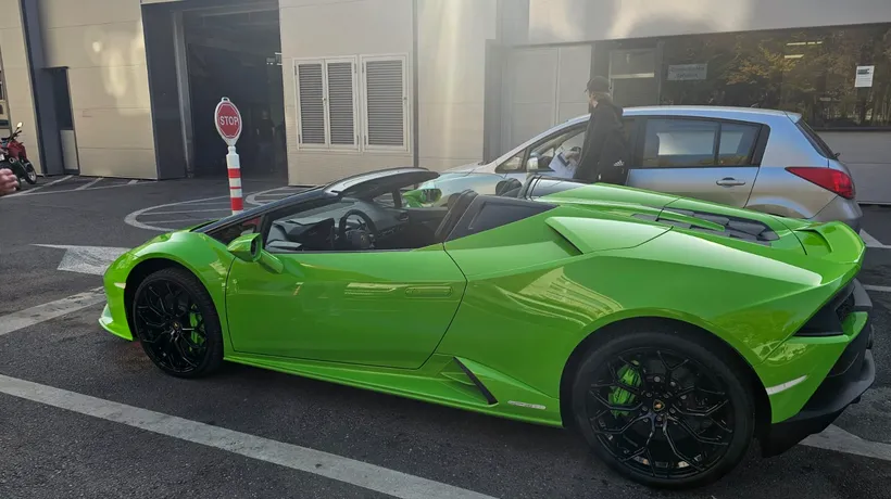 Motivul incredibil pentru care un șofer din București s-a dat jos din LAMBORGHINI și a lăsat bolidul de lux pe linia de tramvai! „Vă vine să credeți?”