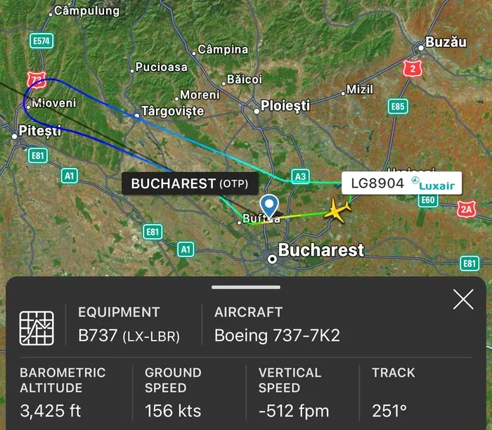 Un avion care a plecat de la Bucureşti către Luxembourg a revenit pe Aeroportul Otopeni după zece minute, unul dintre piloţi afirmând că un generator şi unitatea de alimentare auxiliară au cedat 