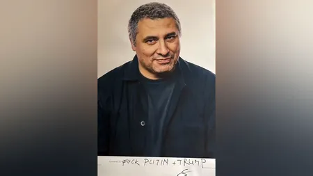 Manifest politic al regizorului Radu Jude la Berlin: „F**k Putin+Trump”