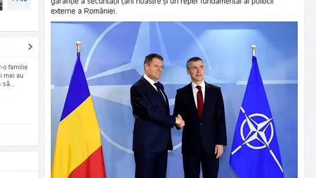 MESAJUL președintelui Klaus Iohannis, cu ocazia Zilei NATO