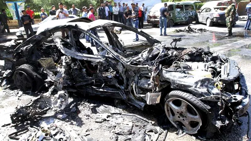 Două autoturisme-capcană au explodat în centrul Damascului