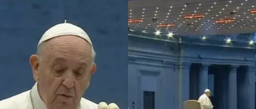 RUGĂCIUNE ÎN PANDEMIE | Papa Francisc s-a rugat în ploaie, în Piața Sf. Petru din Vatican, total pustie | VIDEO