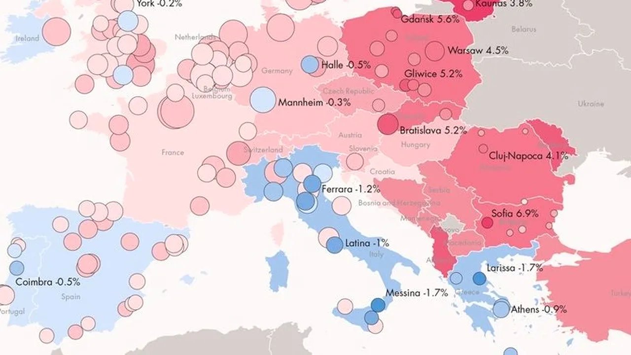 Orașul din România care stârnește invidia în privința locurilor de muncă pentru tineri și a PIB-ului pe cap de locuitor