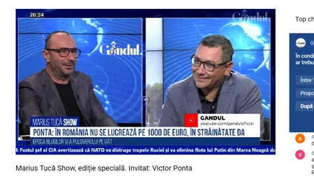 Poll Marius Tucă Show: „În condițiile în care pensia minimă este 1100 lei, cu cât ar trebui majorate pensiile?”. Ce au răspuns românii
