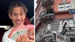 Scene incredibile în centrul Vienei. Momentul în care un celebru influencer a aruncat 10.000 euro de la balcon peste o mulțime de oameni