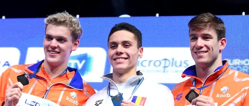 8 ȘTIRI DE LA ORA 8. Înotătorul David Popovici a devenit primul campion european al României în proba de 200 metri liber