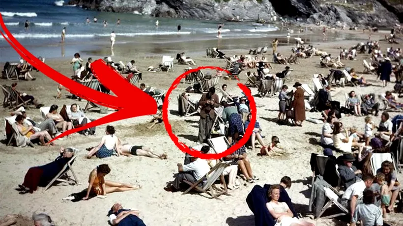 Detaliul IREAL din această fotografie realizată în anul 1943. Ce ține în mână bărbatul în sacou maro?