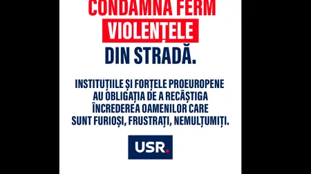 USR: Partidele de la putere au permis ca un candidat prorus și izolaționist să ajungă atât de departe în procesul electoral