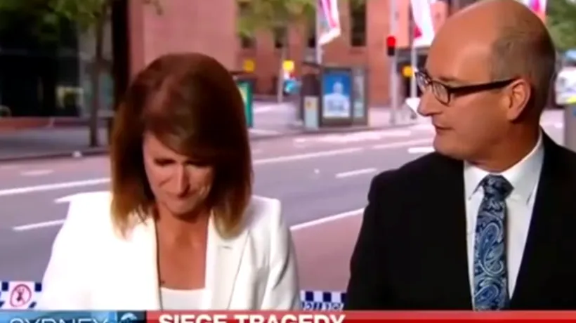 O jurnalistă izbucnește în lacrimi în direct, când anunță numele uneia dintre victimele de la Sydney