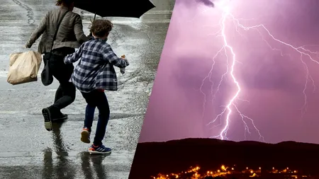 Furtuni puternice în zonele din centrul României, astăzi, 29 iulie 2025. Cod portocaliu de averse torențiale, descărcări electrice, grindină