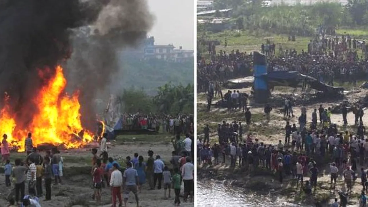 ACCIDENT AVIATIC. 19 persoane au murit în apropiere de aeroportul din Katmandu 