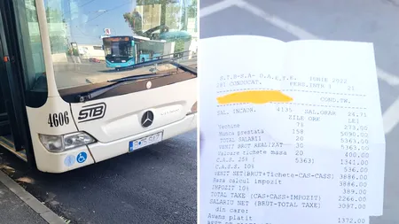 N-ai fi zis! Câți lei primește salariu un șofer STB, de fapt, cu tot cu bonurile de masă