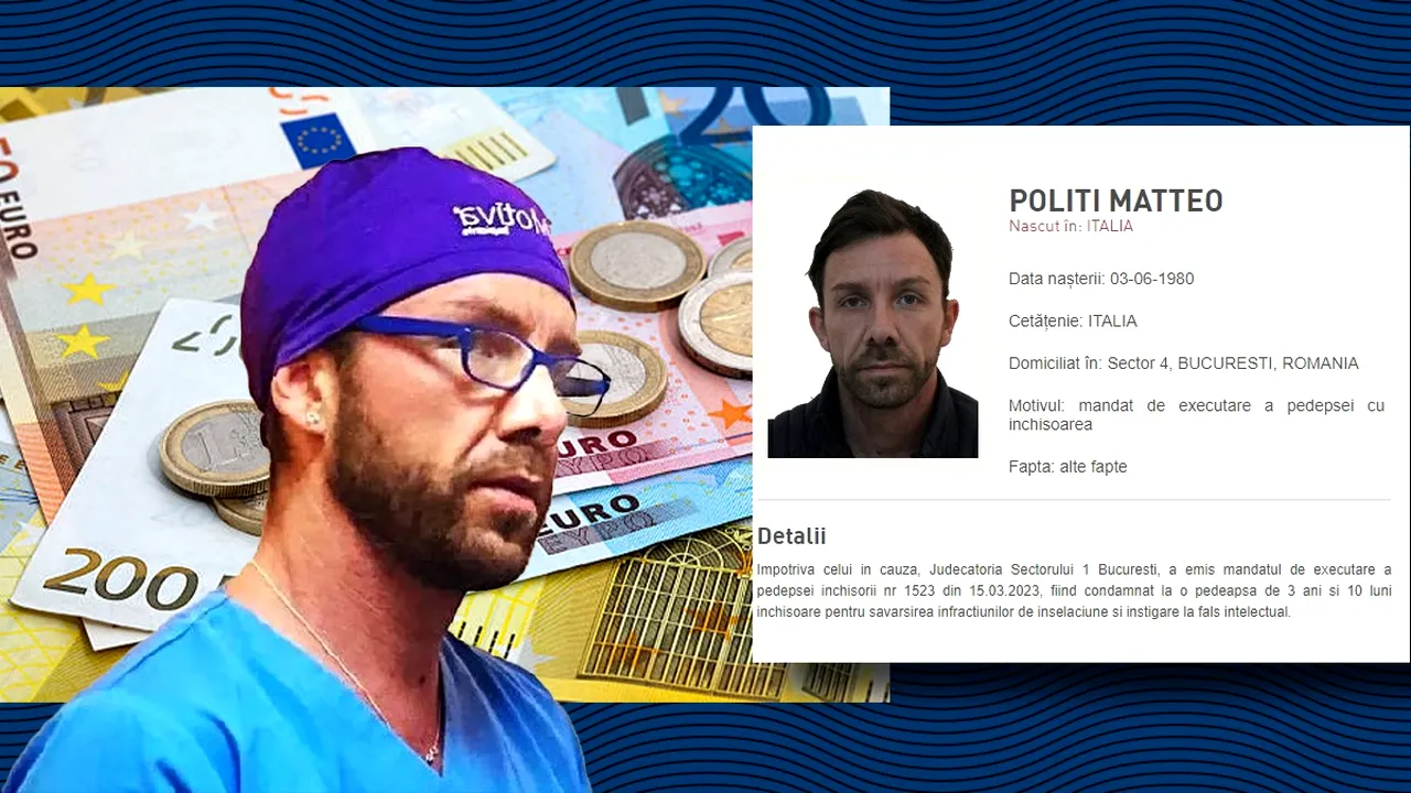 Falsul chirurg Matteo Politi a lăsat, în România, afaceri neterminate. Italianul este căutat și de administratorul blocului în care locuia