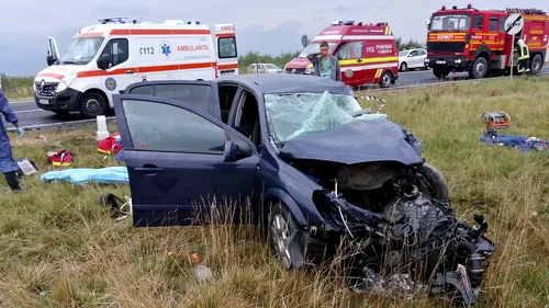 Doi morți și trei răniți grav într-un accident pe DN1, la Scoreiu, în județul Sibiu