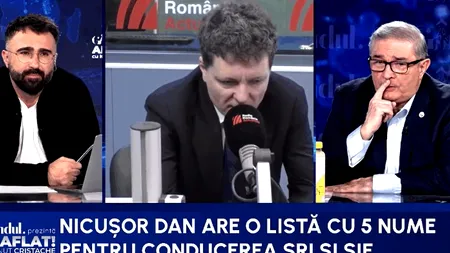 Fostul șef al spionilor îl critică pe Nicușor Dan pentru ezitarea desemnării șefilor SRI și SIE: Atunci când ai 5 nume nu ai niciun nume!