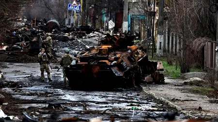 Orașul ucrainean Borodyanka a fost complet distrus de armata rusă. Locul arată ca după Apocalipsă