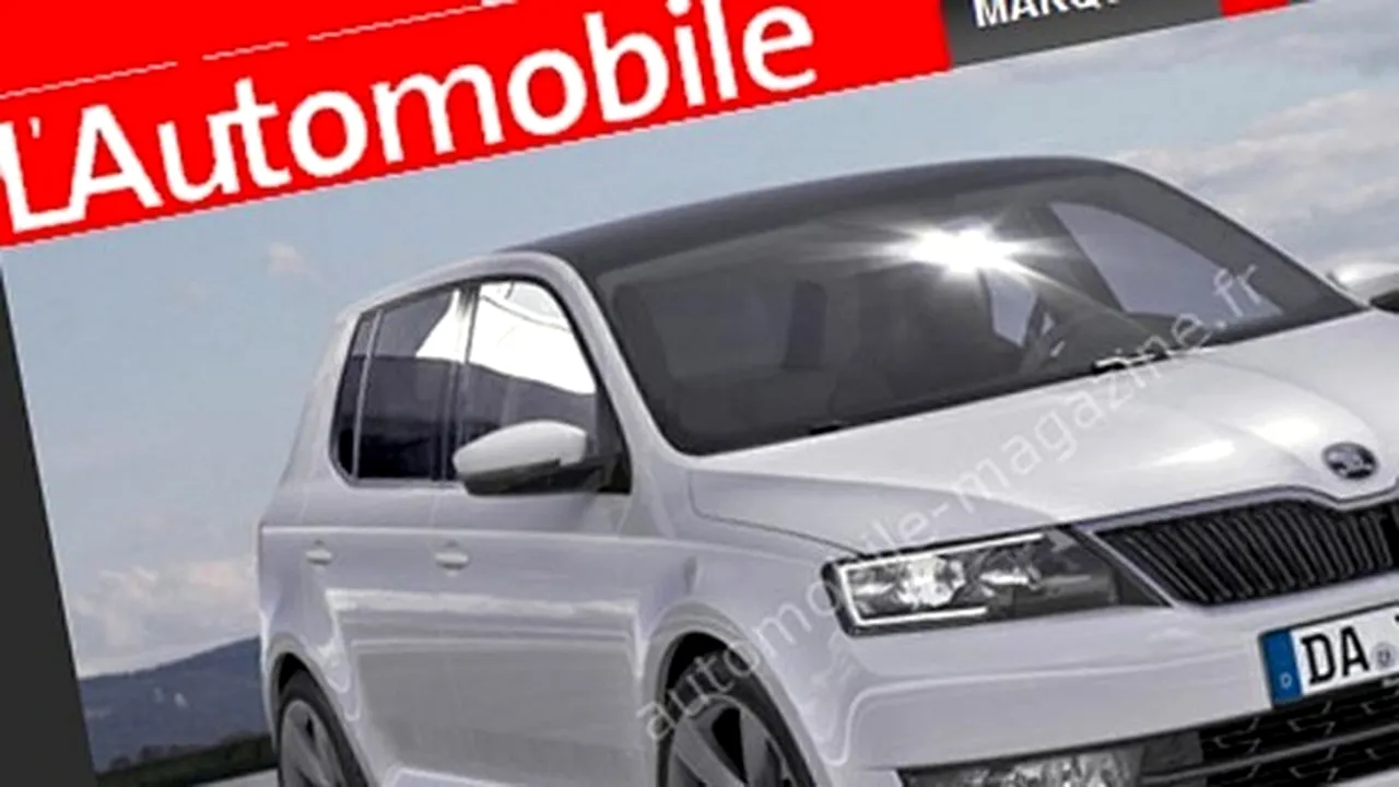 Randări: noua generație Skoda Fabia 3 va fi versiunea hatchback a noii Skoda Rapid?