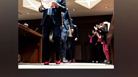 VIDEO | Val de critici în Canada, după ce mai mulți deputați au DEFILAT în pantofi roz cu toc: „Este pur și simplu ridicol”