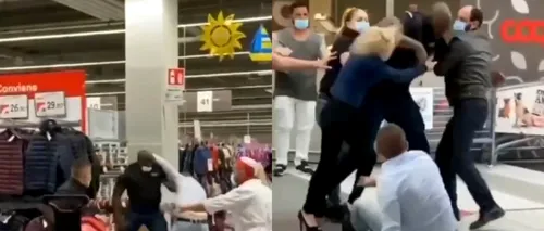 Doi români s-au luat la bătaie într-un supermarket din Italia, după ce li s-a cerut să poarte mască (VIDEO)