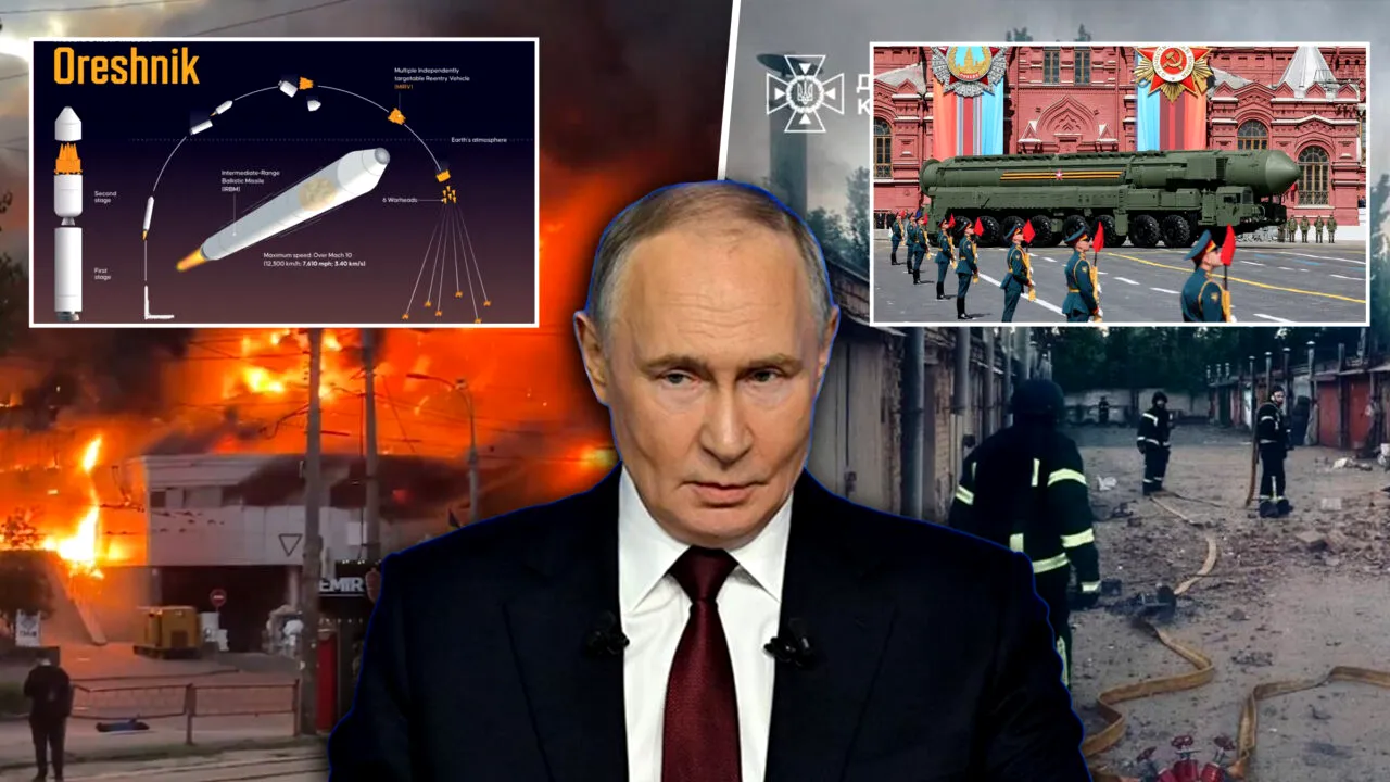 Ce este racheta balistică „Oreșnik” cu care Rusia a bombardat Ucraina. Moscova susține că poate lovi ținte din întreaga Europă în câteva minute, iar interceptarea este imposibilă