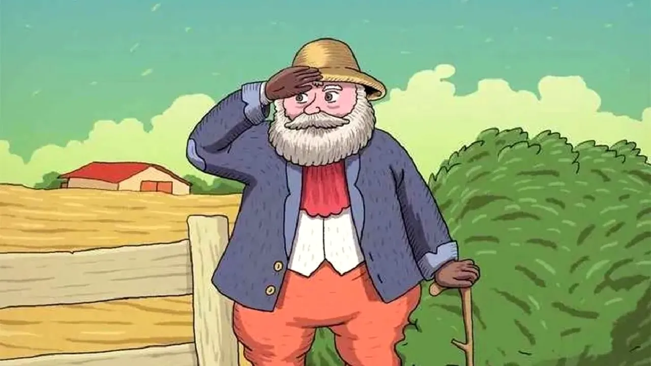 TEST de iluzie optică | Ajută-l pe acest bătrân să-și găsească soția, în doar 5 secunde