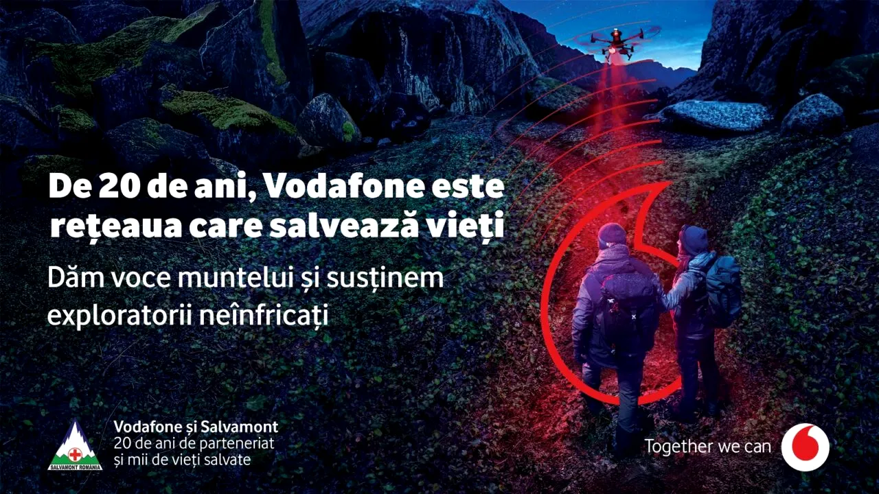 Oxygen semnează „Vocea Muntelui”, campania în care Vodafone celebrează 20 de ani de parteneriat cu Salvamont România (P)
