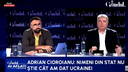 Secretul ajutor pentru Ucraina. Cioroianu: Nimeni din statul român, vă garantez, nu îl știe exact