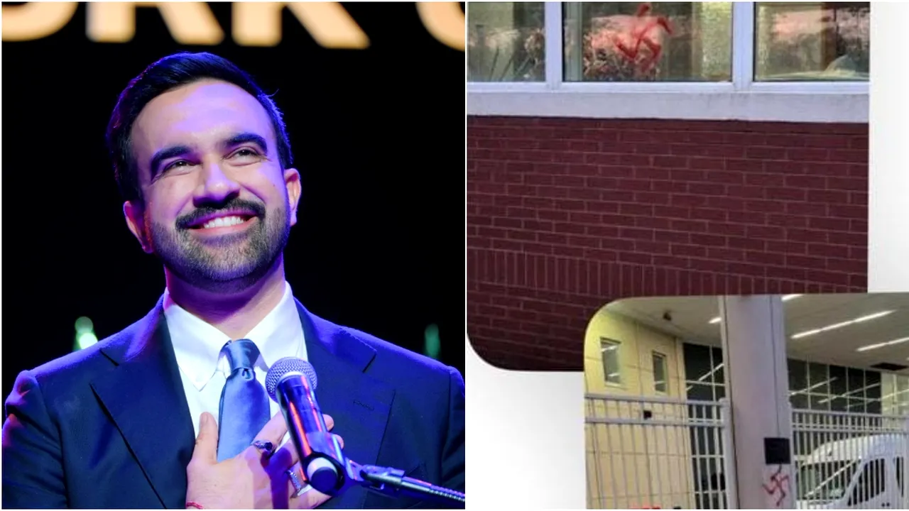 Efectele victoriei lui Zohran Mamdani: trei instituții evreiești, VANDALIZATE cu însemne naziste. Republicanii dau vina pe discursul său despre Israel