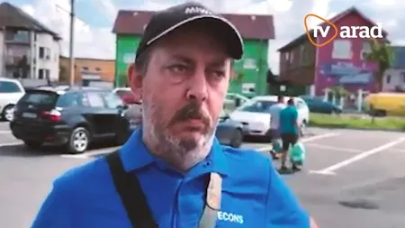 VIDEO | Un parcagiu al Primăriei din Arad s-a prezentat băut la muncă. A fost filmat de un localnic și totul a devenit viral