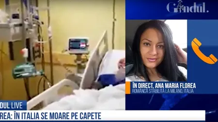 EXCLUSIV GÂNDUL LIVE | Ana Maria Florea, româncă stabilită în Italia: Aici se moare într-un mod alert. Nu vă mai îngrămădiți în magazine! Acolo se ia virusul cel mai ușor / Medicii italieni: „Stați în casă că o să muriți singuri fără să vă vadă cineva și o să fiți îngropați la fel!”