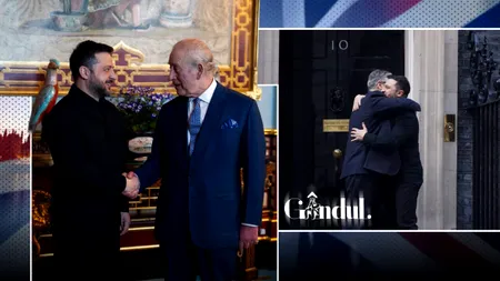 Zelenski și-a început vizita de lucru în Marea Britanie cu o audiență la regele Charles al III-lea