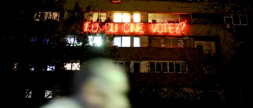 GALERIE FOTO. Eu cu cine votez?. Protest inedit în București