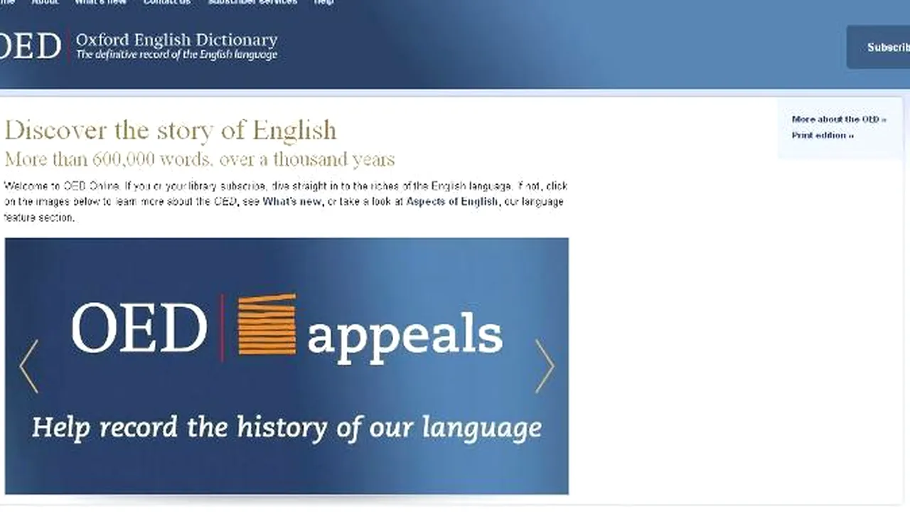 Motivul pentru care Oxford English Dictionary le cere scuze cititorilor săi