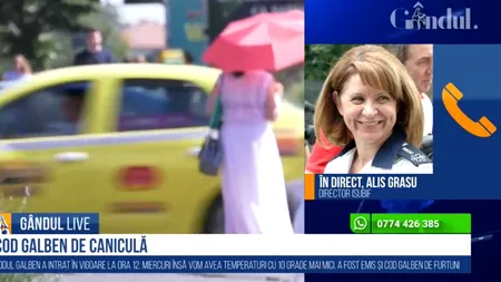 GÂNDUL LIVE. Alis Grasu, manager SABIF: „Trebuie să avem foarte multă grijă, să bem cel puțin doi litri de lichide pe zi, să ne îmbrăcăm lejer”
