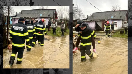 Inundații în Hunedoara. Drumuri impracticabile și case evacuate în satele din zonă. Codurile galben și portocaliu, prelungite până miercuri