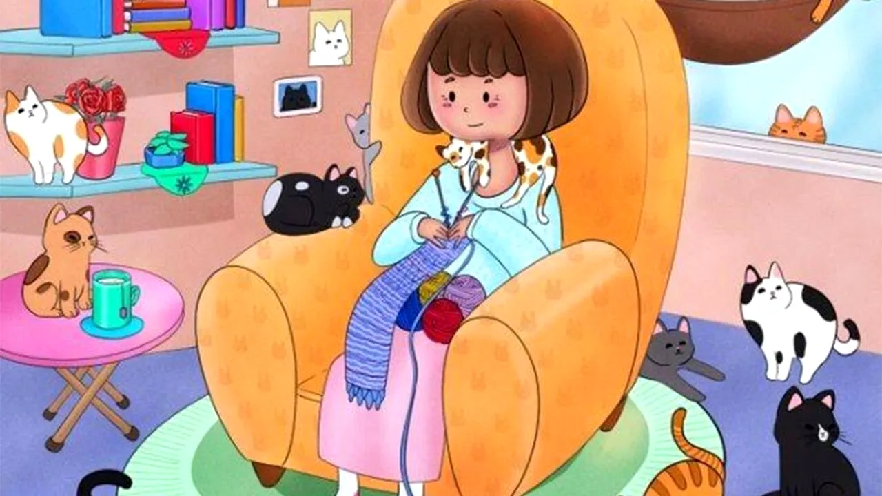 Iluzie optică virală | În această cameră plină cu pisici, există și un câine. Găsiți-l în 5 secunde!