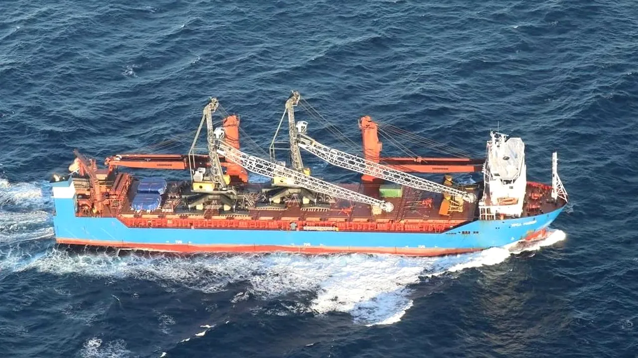 O navă rusească s-a SCUFUNDAT în Marea Mediterană. Ar fi fost utilizată pentru evacuarea armelor din bazele militare din Siria