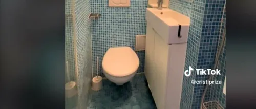 VIDEO | Cum arată cea mai mică <i class='ep-highlight'>baie</i> din CAPITALĂ! Are doar 1,4 metri pătrați