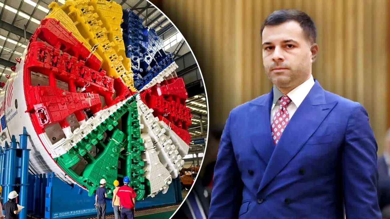 Ștefan-Ovidiu Popa, noul ministru al Transporturilor, a inaugurat pornirea unui utilaj de forare pentru Magistrala M6