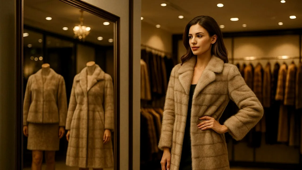 (P) Cum alegi croiala perfectă la haine de blană naturală damă în funcție de forma corpului