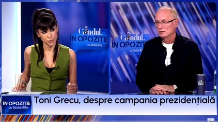 Toni Grecu, despre cine va fi președintele României: „Oricine, dar nu Simion”