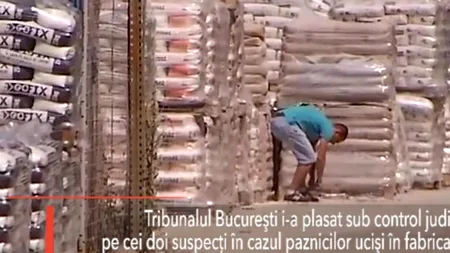 Cei doi suspecți în cazul paznicilor OMORÂȚI în fabrica de ciment, sub CONTROL JUDICIAR
