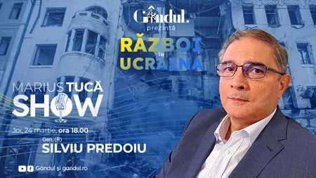 Marius Tucă Show începe joi, 24 martie, de la ora 18.00, live pe Gandul.ro cu o nouă ediție specială