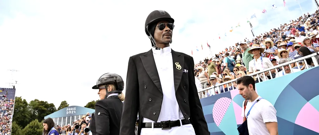 Cântăreţul Snoop Dogg a venit îmbrăcat în CAVALER, la finala de dresaj pe echipe de la JO 2024