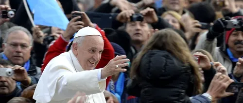 Papa Francisc a impresionat sute de credincioși aflați în Piața Sfântul Petru pentru audiența săptămânală
