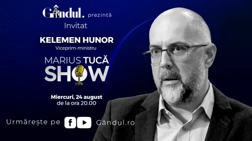 Marius Tucă Show începe miercuri 24 august, de la ora 20.00, live pe gândul.ro